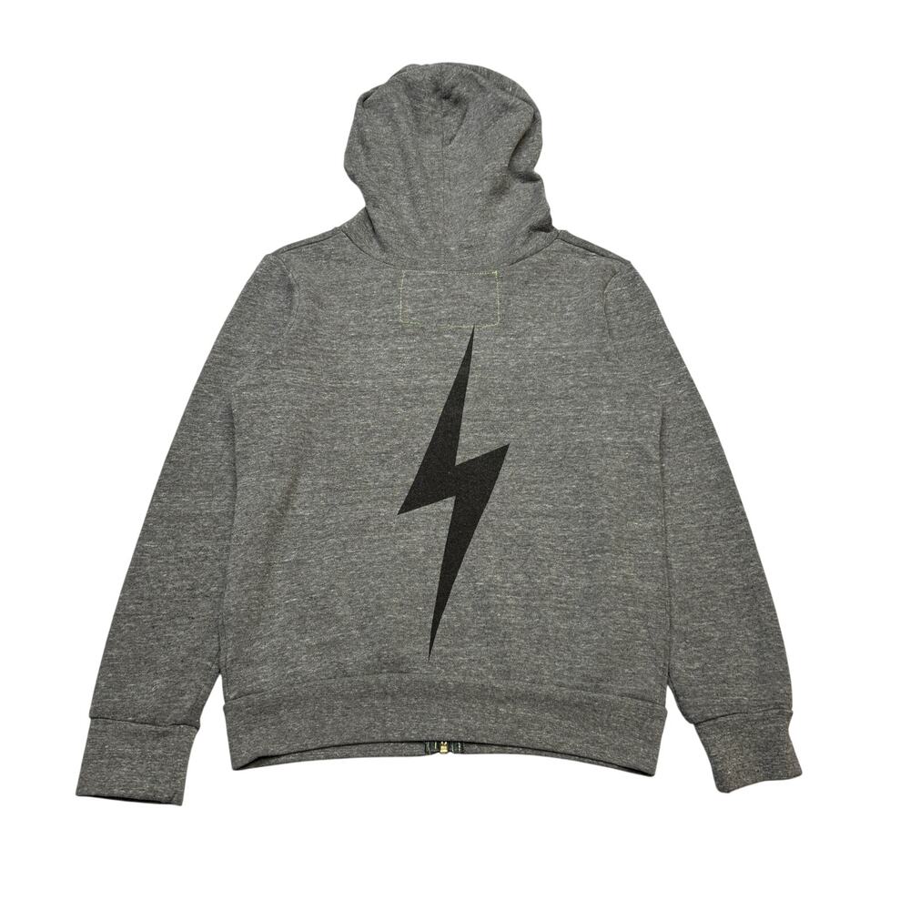 Aviator Nation Bolt Full Zip Hoodie Youth Kids Size 10 Retro Loungewear